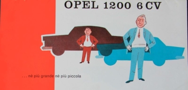 Opel Rekord 1200 Modelprogram 1957 Carbrochure (3502)